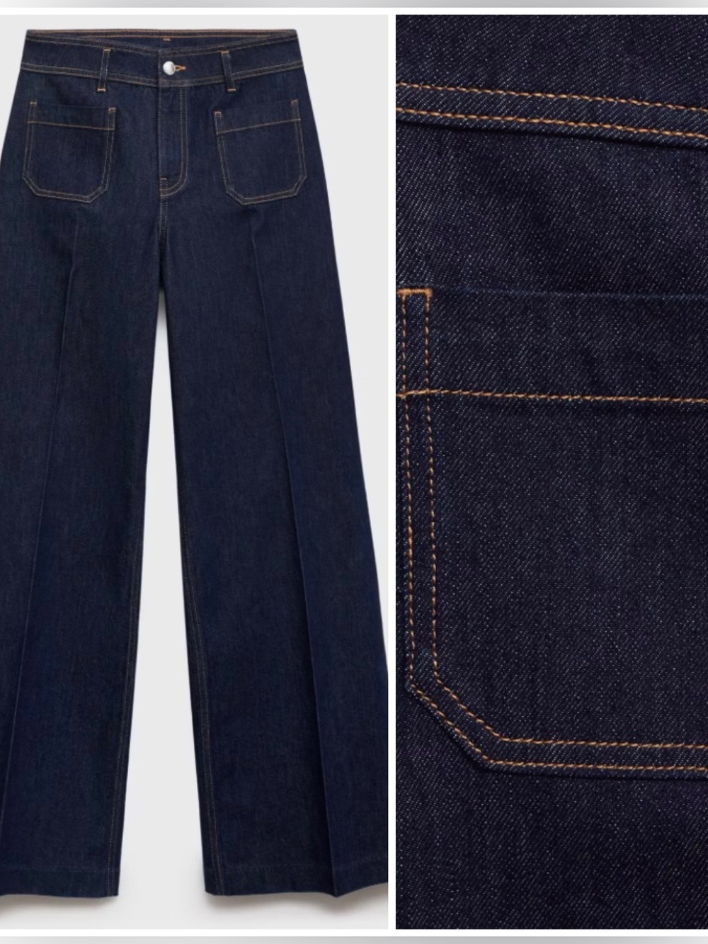 Mango Wide Leg Jeans (Size 8) NWT